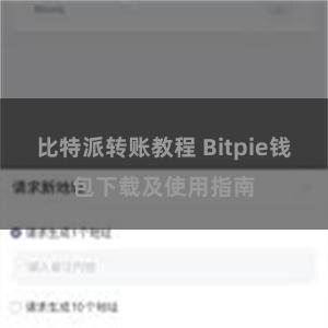 比特派转账教程 Bitpie钱包下载及使用指南