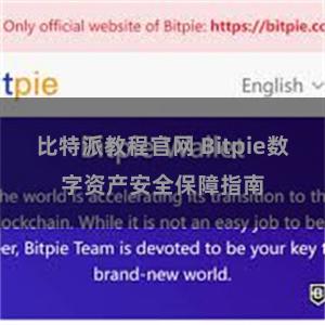 比特派教程官网 Bitpie数字资产安全保障指南