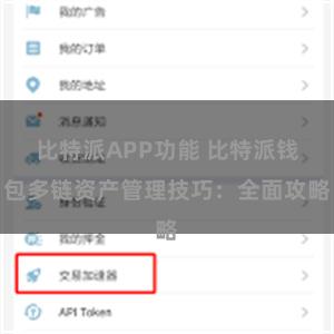 比特派APP功能 比特派钱包多链资产管理技巧：全面攻略