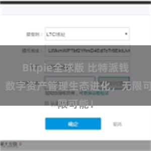 Bitpie全球版 比特派钱包：数字资产管理生态进化，无限可能！