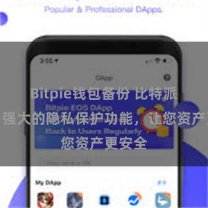 Bitpie钱包备份 比特派钱包：强大的隐私保护功能，让您资产更安全