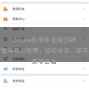 Bitpie多币种 比特派钱包下载与安装教程：轻松学会，新手必看