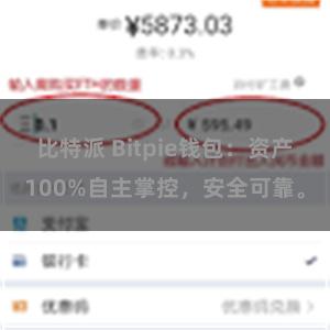 比特派 Bitpie钱包：资产100%自主掌控，安全可靠。