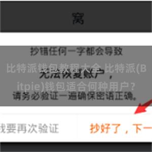 比特派钱包教程大全 比特派(Bitpie)钱包适合何种用户？