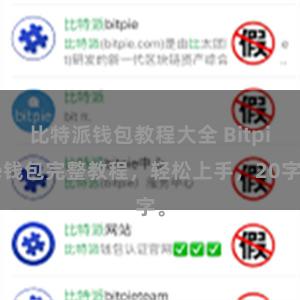 比特派钱包教程大全 Bitpie钱包完整教程，轻松上手，20字。