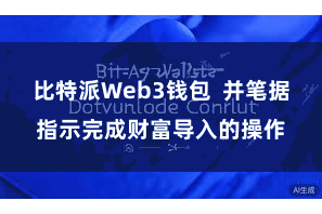 比特派Web3钱包  并笔据指示完成财富导入的操作